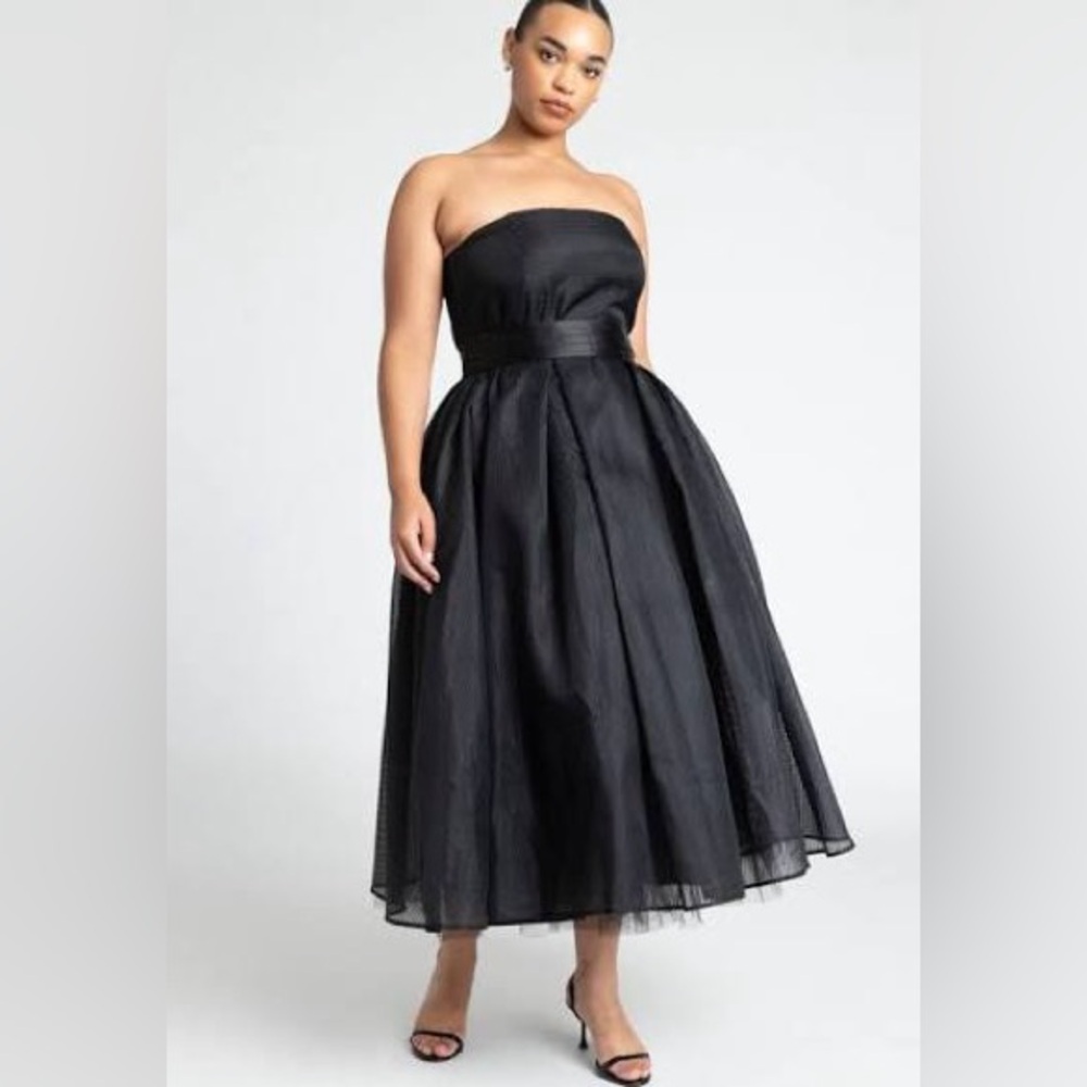 Eloquii Strapless Crinoline Dress